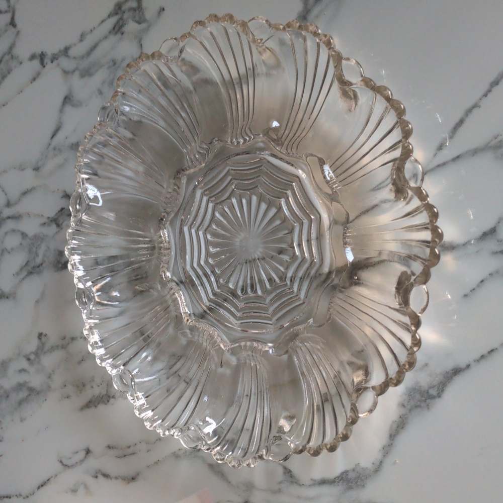 VTG Anchor Hocking Deviled Egg Platter
